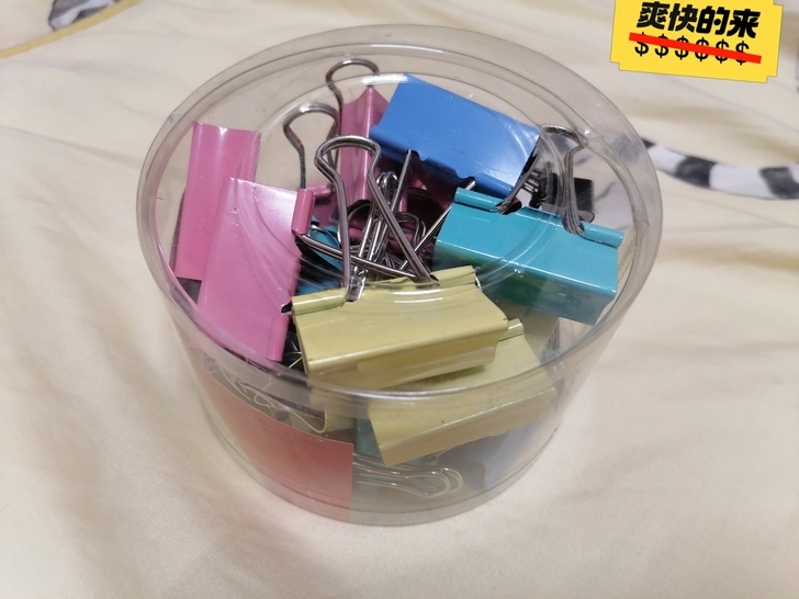＃飞亿得＃彩色＃长尾夹 燕尾票据鱼尾夹办公...