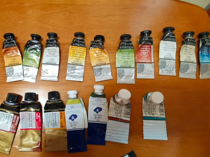 水彩残管申内利尔大师级美捷乐鲁本斯mg