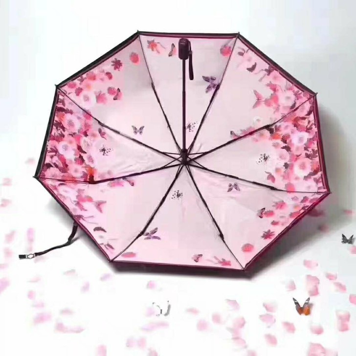 正品蕉下三折叠双层晴雨两用伞清仓处理 伞面...