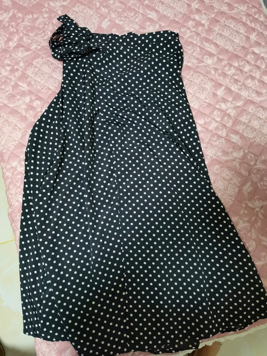 夏季一片式系带A字裙