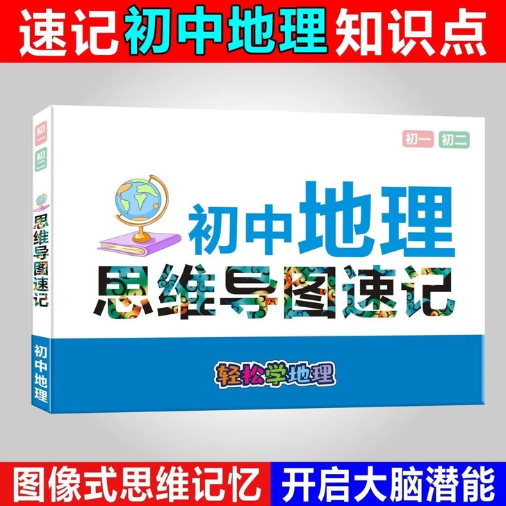 人教版初中生物地理思维导图知识点总结快速记...