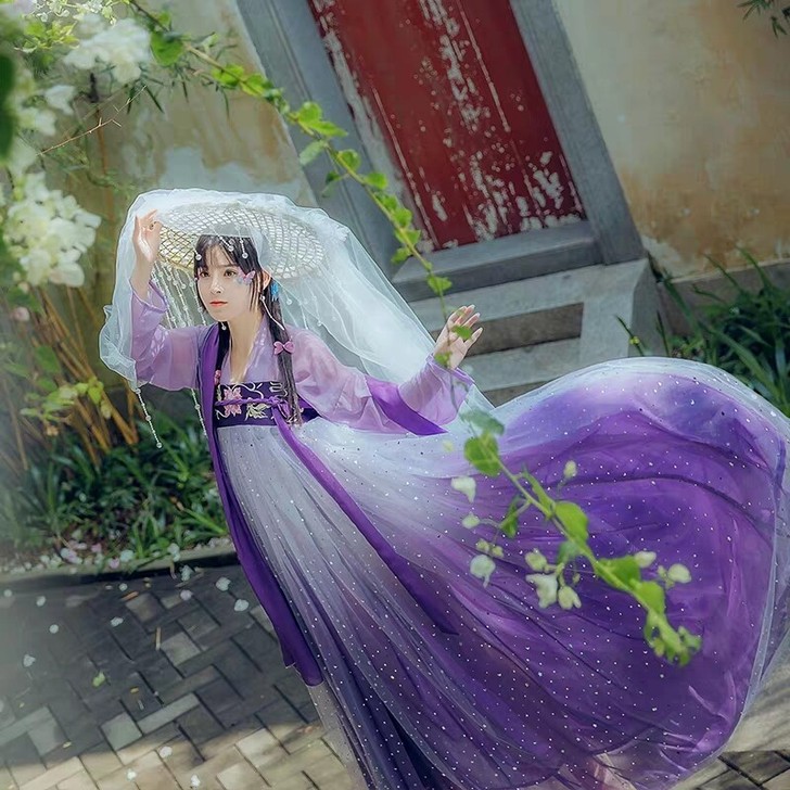 【辰莲鱼梦】千韵岗汉服女夏季仙气正品原创中...