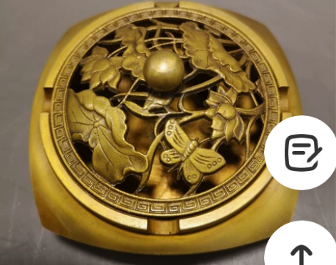 古玩铜器收藏纯铜香炉熏香炉烟灰缸创意摆件多...