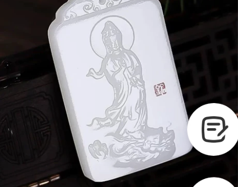 朋友玉雕工作室不做了，剩一批羊脂白玉随形观...