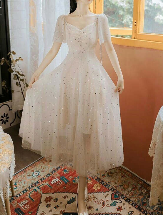 季末清仓夏季仙女长裙子网纱雪纺甜美可爱公主...