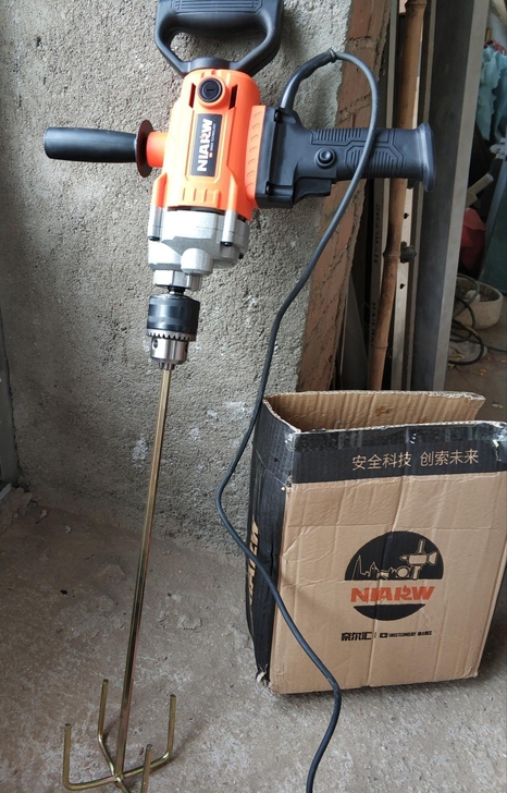 飞机钻大功率油漆腻子粉水泥搅灰机多功能打灰...