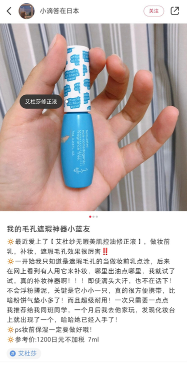 资生堂 艾杜莎纱鼻头无瑕美肌毛孔柔焦隐形修...