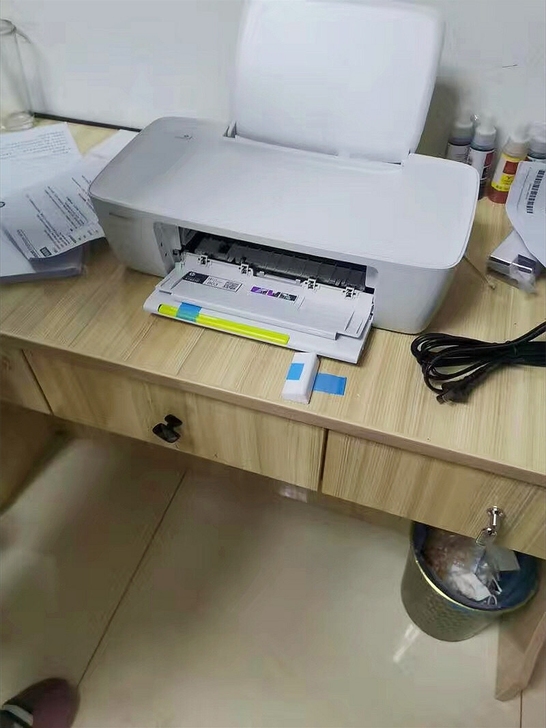 惠普彩色喷墨打印机学生作业家用9成新