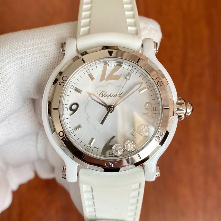 萧邦快乐钻石系列女士石英腕表 288507...