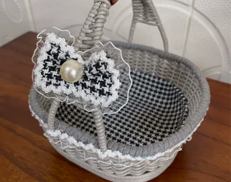 手工DIY藤编篮子 收纳盒 收纳篮 置物篮...