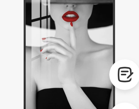 人物玄关过道装饰画现代简约黑白客厅挂画美女...