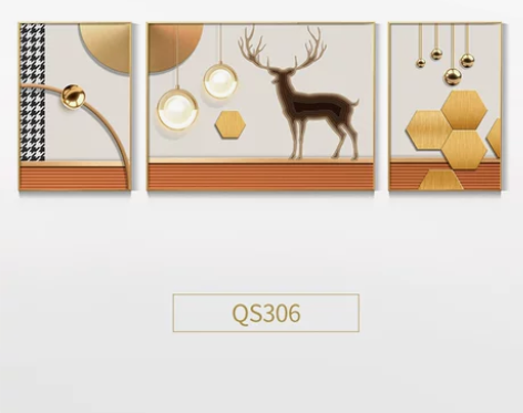 【年货价】北欧轻奢风客厅装饰画沙发背景墙壁...