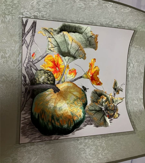 精美刺绣画，可以挂墙上裱起来 65包邮