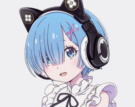 妖舞YOWU蕾姆特别定制款猫耳耳机动漫周边...