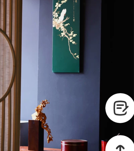 老楠木手工描金挂屏-【高枝图】 鹦鹉是少见...