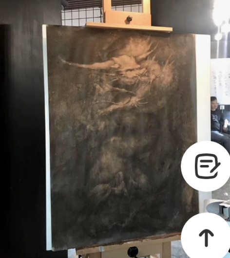 纸本素描原创作品，纯手绘。# 材料：铅碳混...