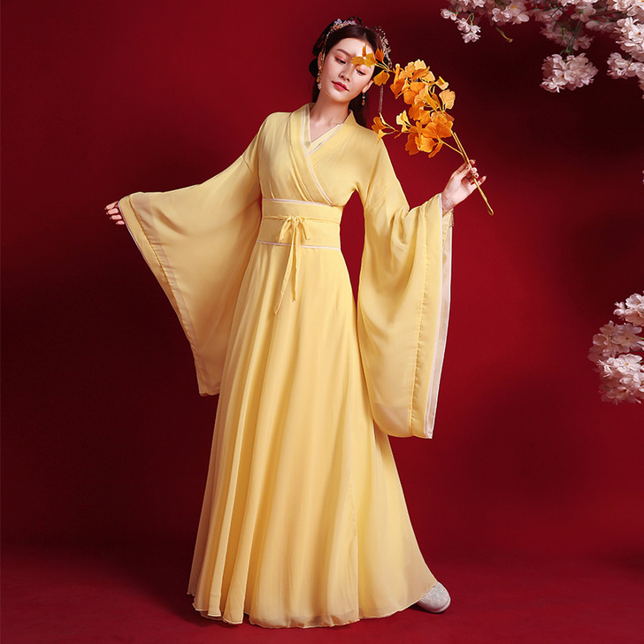 中国风汉服女襦裙古装公主仙女服装舞蹈表演服...