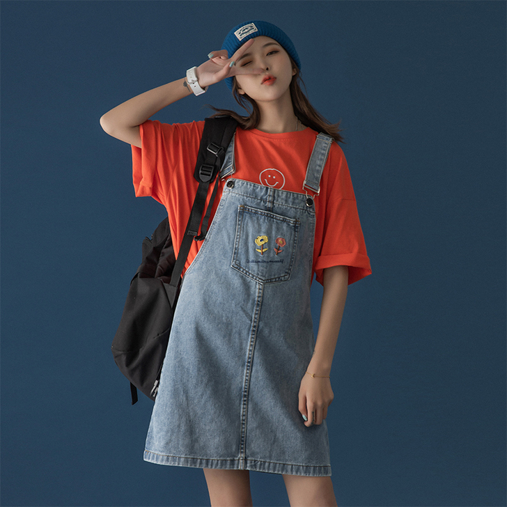 小雏菊背带裙女夏