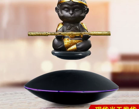 磁悬浮孙悟空旋转DIY手办展示钢铁侠摆件 ...