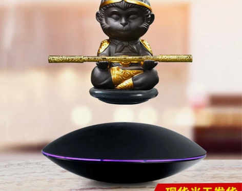 磁悬浮孙悟空旋转DIY手办展示台钢铁侠摆件...