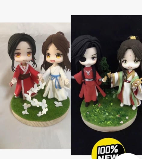 天官赐福 花城 谢怜 粘土手办 感兴趣的话...
