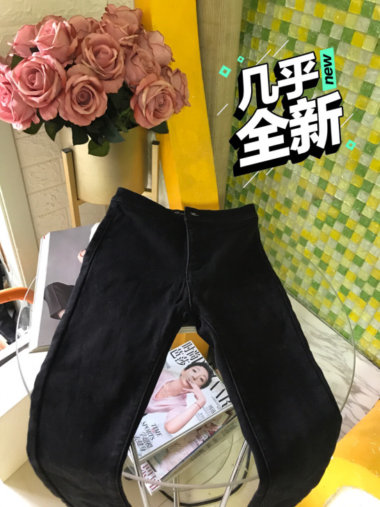 26码加绒牛仔裤小脚裤自己的，就穿了2次，...