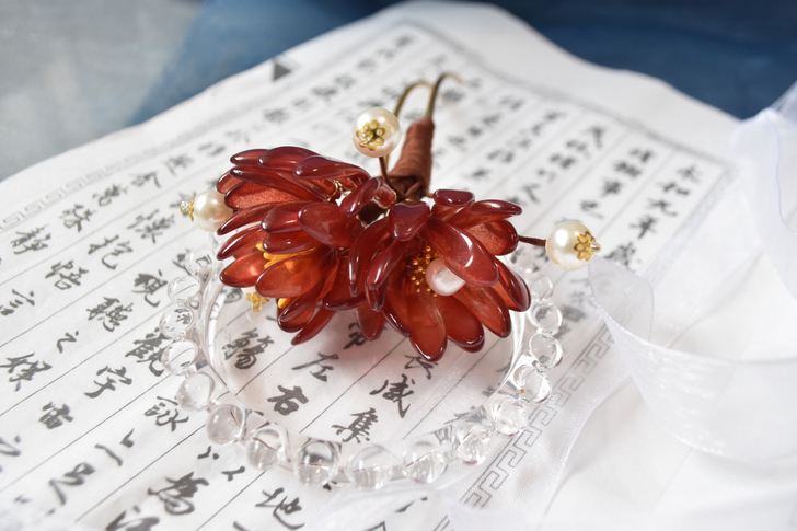 琉璃古风发簪