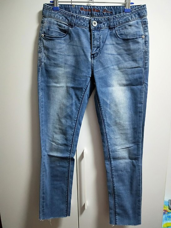 VMC JEANS牛仔裤女紧身小脚裤铅笔裤...