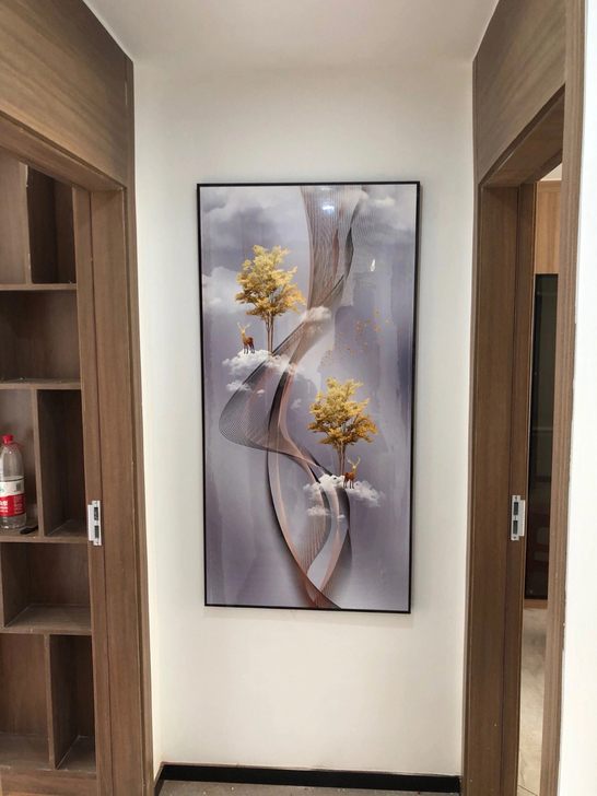 现代简约沙发背景墙三联画玄关卧室挂画 装饰画