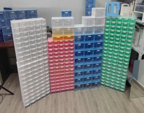 零件盒 配件零件盒腾正跃组合式乐高模型工具...