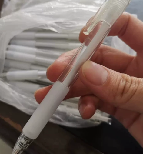 全新100支包邮无印风按动式中性笔超划算0...