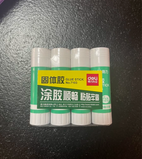 得力36g大只学生固体胶棒，12支一盒。共...