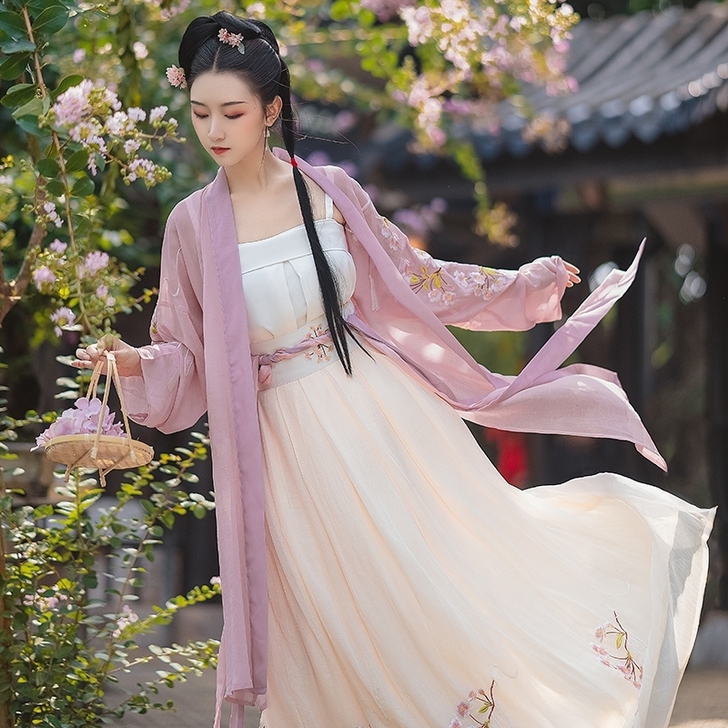 序绘樱铃 汉服宋制原创正品4米摆齐腰襦裙对...