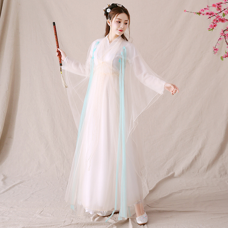古装汉服女仙气飘逸古风仙女纱中国风学生飘逸...