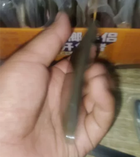 0.91厚白牦牛角三角板编号09-1 纯色...