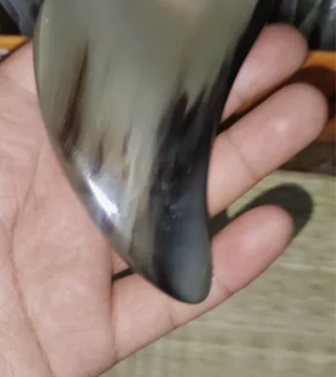 11.5白牦牛角三角板编号1257-1 水...