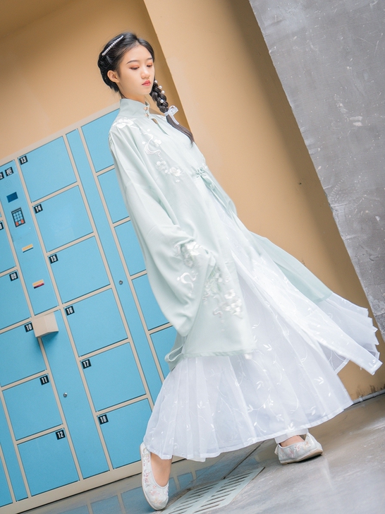 潇湘馆[晴雪]原创正品汉服女夏季明制立领马...