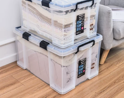 透明收纳箱 透明收纳箱特大号密封防潮塑料加...