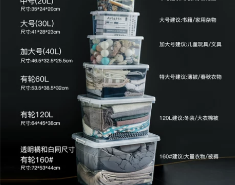 透明收纳箱 透明收纳箱热销百万塑料收纳盒小...