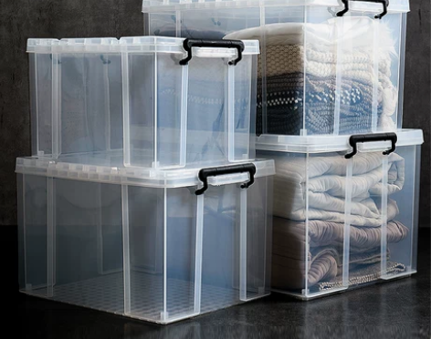 透明收纳箱 透明收纳箱特大号塑料衣服加厚有...