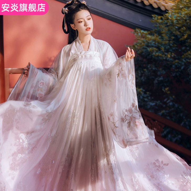 烟雨台汉服女正品原创夏季仙气中国风齐胸襦裙...