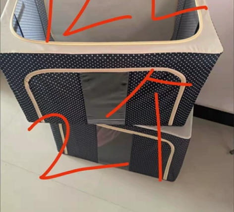 【2个72L】加厚牛津布收纳箱 布艺整理箱...