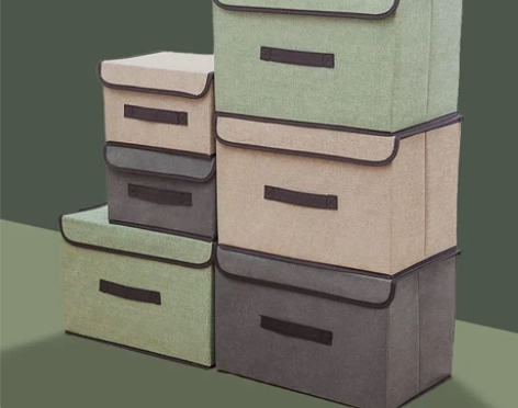 【全新包邮】卧室布艺折叠收纳箱房间衣柜储物...