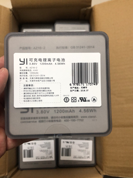 小蚁4K电池小蚁4K+plus运动相机原装...