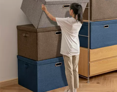 储物箱 储物箱衣物收纳箱家用布艺大号可折叠...