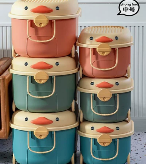 儿童玩具收纳箱积木塑料整理箱家用杂物收纳盒...