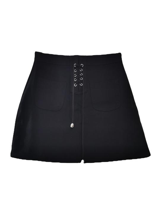 黑色a字裙  好搭衣服