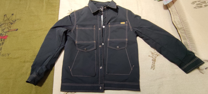 羽绒服男工装阔版潮痞帅美式明线翻领大码胖子...