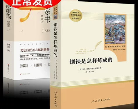 人教版 送2册考点 钢铁是怎样炼成的和傅雷...