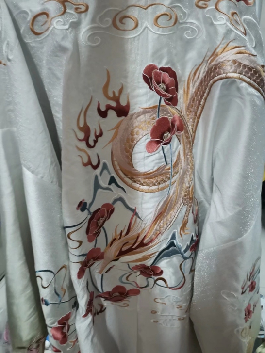 退坑急出耀春褒姒原创汉服晋制重工刺绣大袖衫...